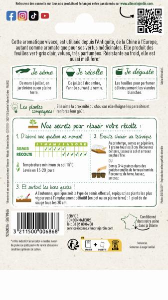 Aromatiques - Sauge Officinale - MEDIA_PACKAGING_VERSO